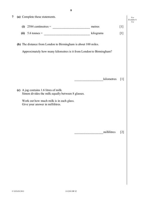 Science Checkpoint Past Papers Year 8 Malayaran