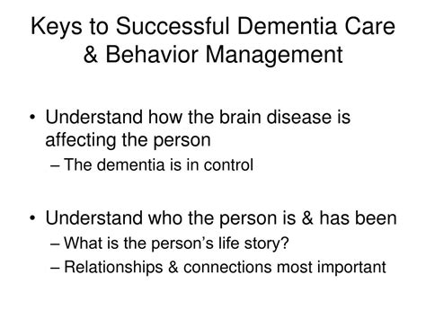 Ppt Understanding And Preventing Dementia Behaviors Powerpoint