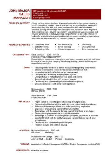 Writing a great regional manager resume is an important step in your job search journey. Sales Manager CV example - DayJob.com