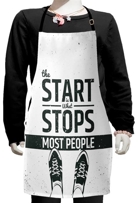 Saying Kids Apron Modern Motivational And Writing With Teenager