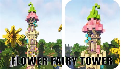 Minecraft Flower Fairy Tower How To Build A Cottagecore Fairy Tower