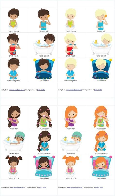 Printable Visual Daily Routine Preschool Sample Half Day Preschool