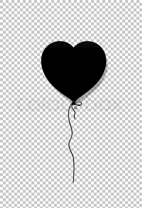 Black Silhouette Of Heart Shaped Stock Vector Colourbox
