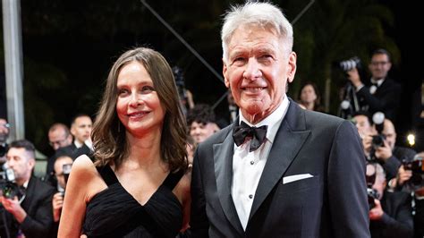 Cannes Harrison Ford Et Sa Femme Calista Flockhart Dans Un Look Tr S
