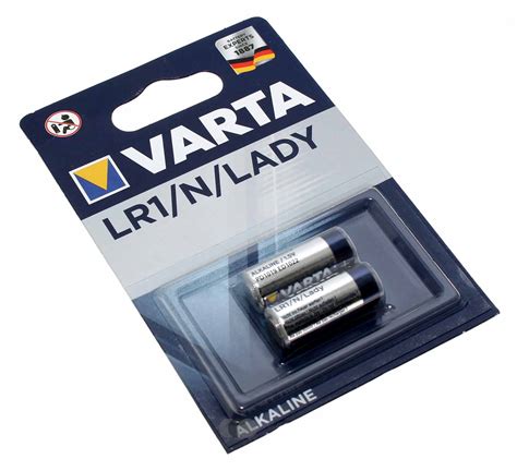 2x Varta Professional Electronics Lr1 Lady N Pile Alcaline Manganèse