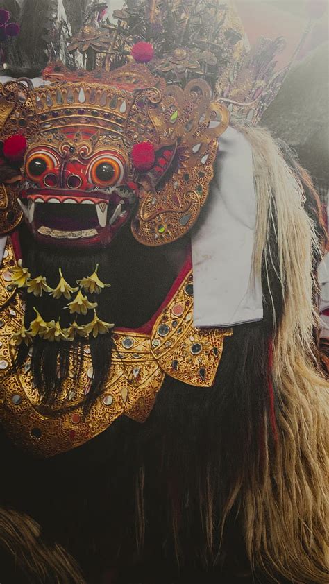 Indonesia Barong Dance Putra Barong Bali Culture Portrait Hd Phone