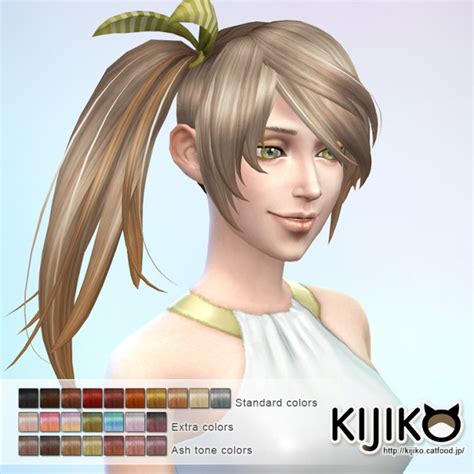 Sims Ponytail Hairstyles