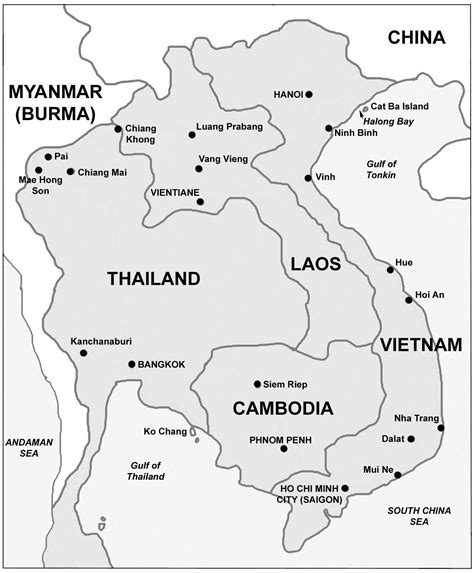 Thailand And Cambodia Map Map Of Europe