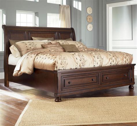 Buy ashley furniture & get living room & dining room sets, recliners, beds & bedroom suites, tv stands, ottomans & occasional tables. Ashley Furniture Porter B697-78+76+99 King Sleigh Bed with ...