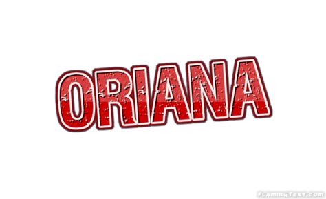 Oriana Лого Бесплатный инструмент для дизайна имени от Flaming Text