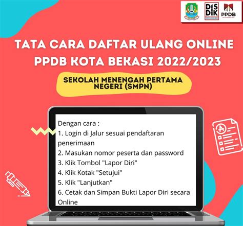 Tata Cara Daftar Ulang Online Ppdb 2022