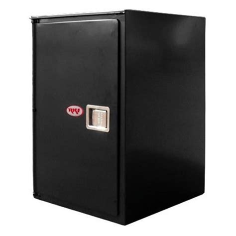 V Series Single Door Vertical Tool Box With Overlapping Doors Black