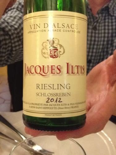 Jacques Iltis Vin D Alsace Schlossreben Riesling 2012