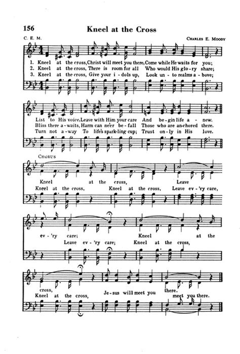 The New National Baptist Hymnal 156 Kneel At The Cross