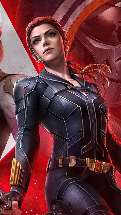 Marvel Future Fight Black Widow Team 4k Iphone Wallpapers Free Download