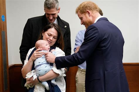 The evolution from royal prince to netflix king is real. Prince Harry Meeting a Baby at Queen Elizabeth Hospital ...
