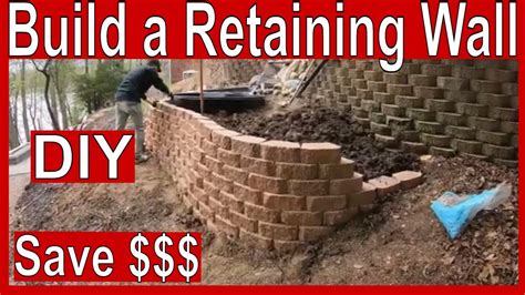 How To Build A Retaining Wall Youtube