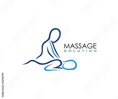 Massage Logo Fichier Vectoriel Libre De Droits Sur La Banque Dimages Image