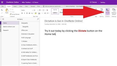 Onenote Online Jetzt Mit Microsofts Diktierfunktion Windowsunited