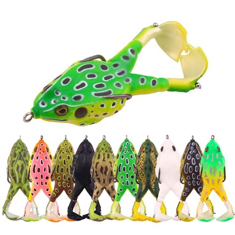 Frog Type Fishing Lure Frog Propeller Foot Flippers Artificial Bait 9cm