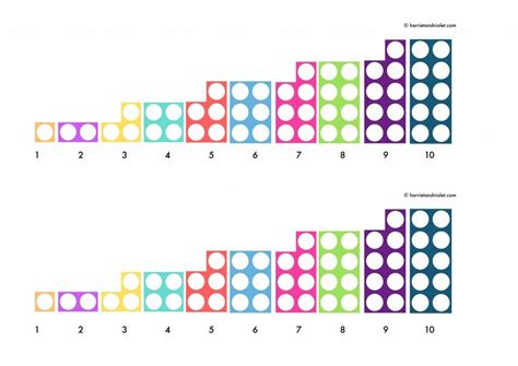 Numicon Style Number Line 0 10 Printable Teaching Resources Print