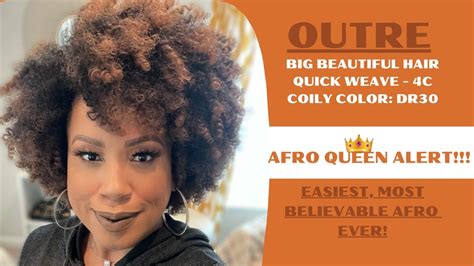 Outre Quick Weave Half Wig Dr30 L Big Beautiful Hair 4c Coily L