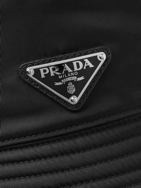 Black Logo Appliquéd Nylon Bucket Hat Prada Mr Porter