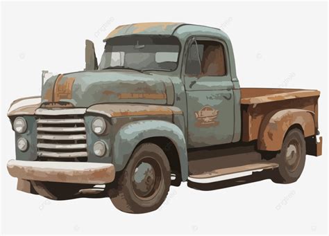 Old Truck Illustration Vector Illustration Art Vechicle Png And