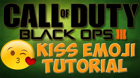 Black Ops 3 Kiss Emoji Emblem Tutorial Youtube