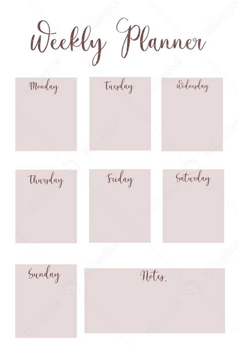 Pink Plan Planner To Do List Weekly Sticky Note Cute Printable Word