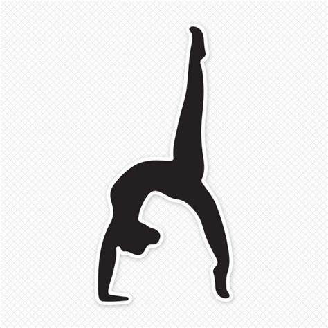 pin by deloris holtzclaw on printables gymnastics stickers gymnastics tattoo black gymnast