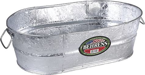 Behrens Tub 105 Gal Oval Galvanized Ice Buckets