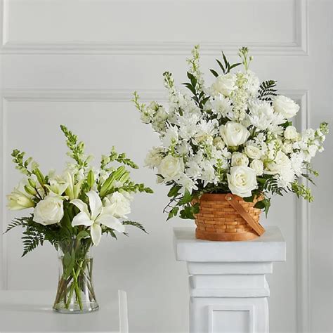 Sincerest Condolences Bundle White By Ninfas Flowers