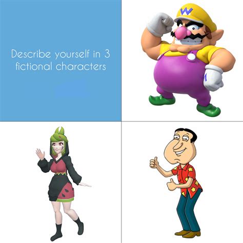 Describe Yourself In 3 Fictional Characters By Alexksworkshop On Deviantart