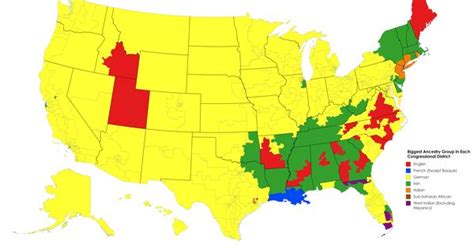 Biggest Ancestry Group In Each Us Congressional District Handbooking