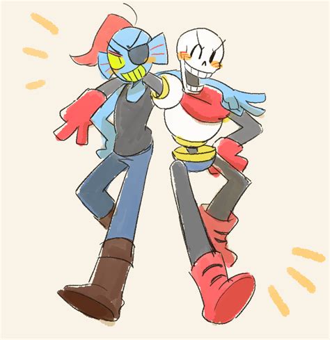 Undyne And Papyrus Cute Drawings Undertale Undertale Ships