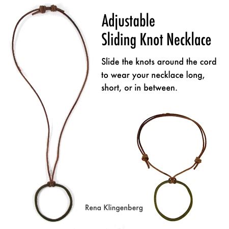 Ways to tie a knot clove hitched knot. Adjustable Sliding Knot Necklace (Tutorial) — Jewelry ...