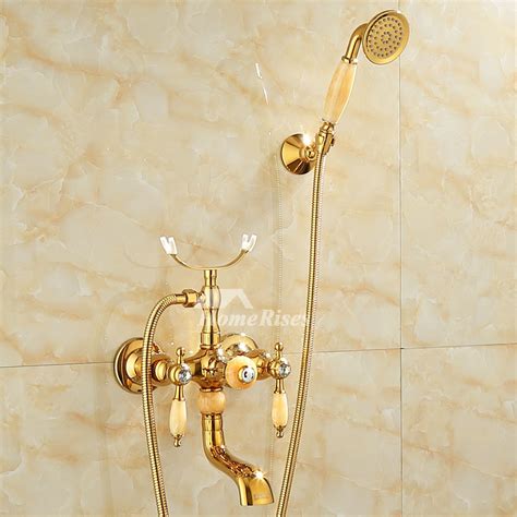 Bathtub bubble bath, bath, furniture, bathroom, plumbing fixture png. Bathtub Faucet Set Gold Polished Brass Gold Wall Mount ...