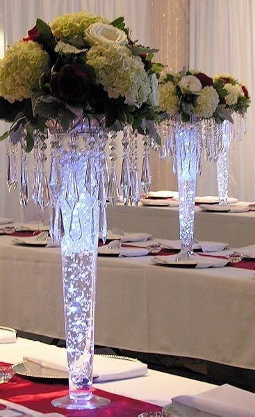 24 Clear Glass Pilsner Vase Wedding Floral Centerpieces Tall