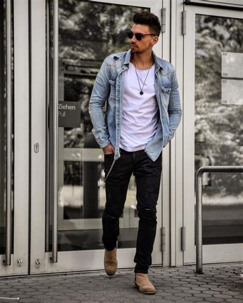 What To Wear With Black Jeans For Men 30 Outfit Ideas Stylish Men Casual Mens Casual