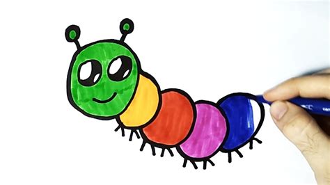 How To Draw A Worm Drawing A Worm For Kids Coloring