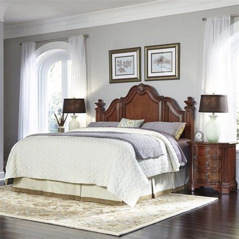 3 pc beds with oversized headboards feature carved details and sturdy construction. Home Styles Santiago 3 Piece King California King Bedroom ...