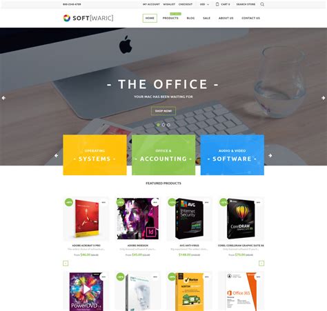Software Store Online Shopify Template
