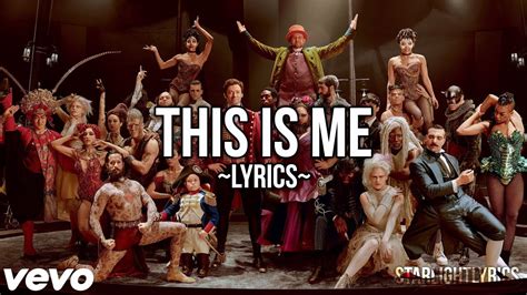 The Greatest Showman This Is Me Lyric Video Hd Youtube