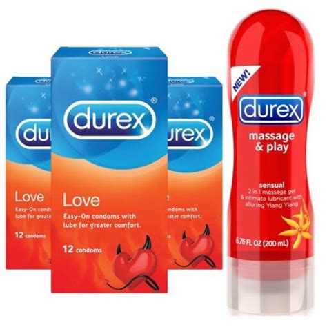 Buy Durex Love And Durex Play Massage 2in1 200ml Lubricant Gel Combo Pack