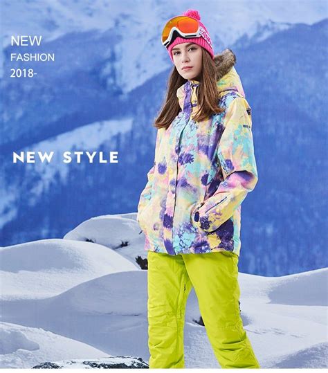 Gsou Snow Womens Colorful Windproof Waterproof Warm Ski Snowboard