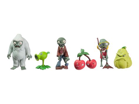 jazwares plants vs zombies 6 pack figure set 2 in assorted