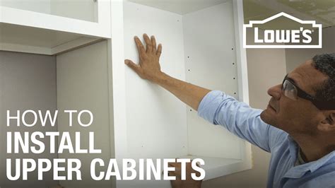 You may need to mount the cabinets from the ceiling studs instead. How to Hang Cabinets - YouTube