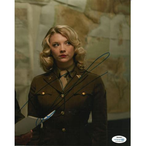 Natalie Dormer Signed Agent Carter 8x10 Photo Also Acoa