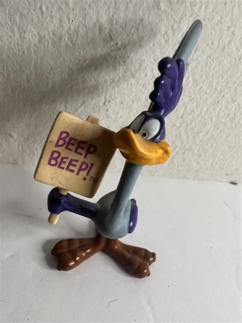 Vintage Looney Tunes Road Runner Beep Beep Sign 3 Inch Pvc Figure